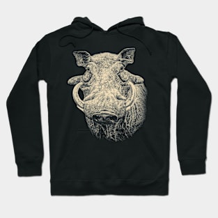 Warthog Boar Close-up Hoodie